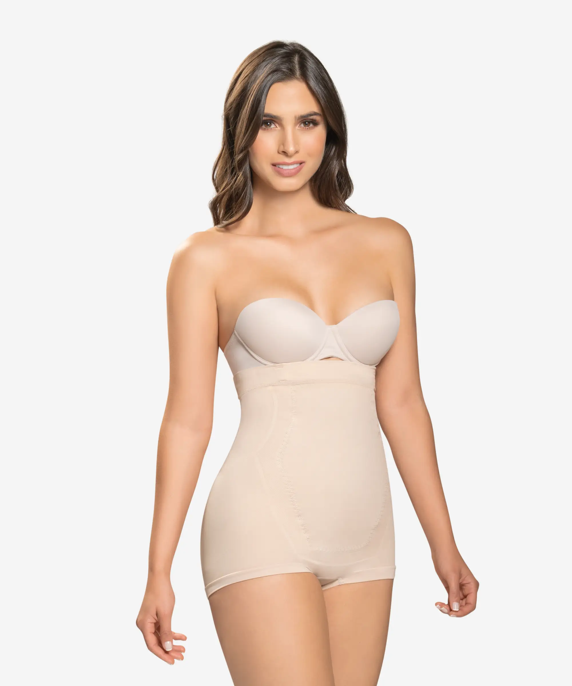 Women’s cozy modal briefs-Seamless underbust body shaper in boyshort - Style 1580