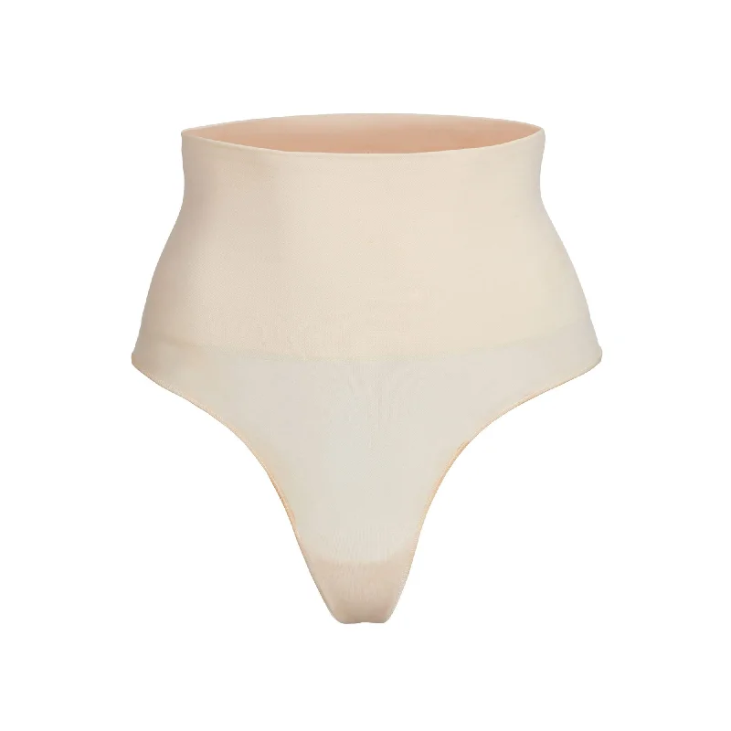 Women’s floral high-cut panties-CORE CONTROL THONG | SAND