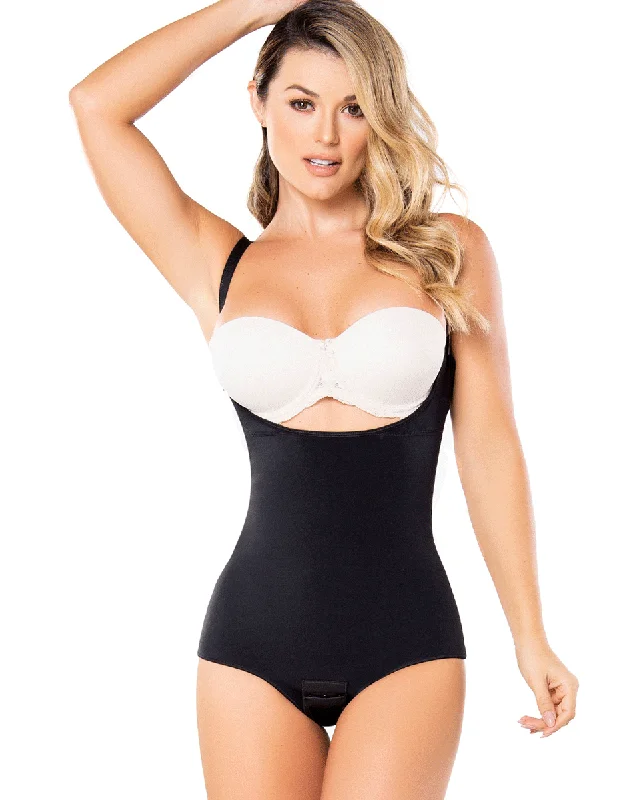 Women’s breathable cheeky panties-Diane & Geordi Thong Waist Shaper Bodysuit Girdle