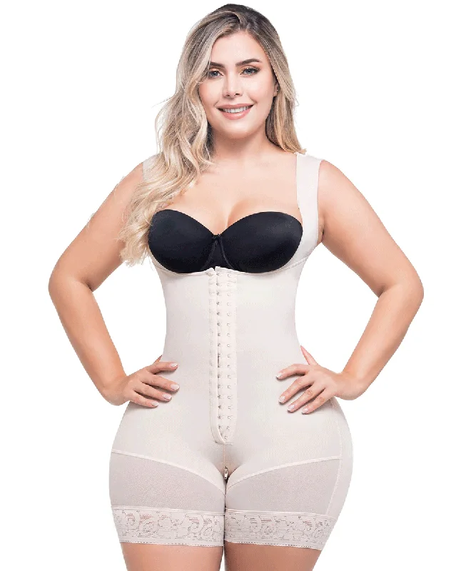 Women’s lace-trim cheeky underwear-Fajas Sonryse Butt Lifter Colombian Bodysuit Shapewear