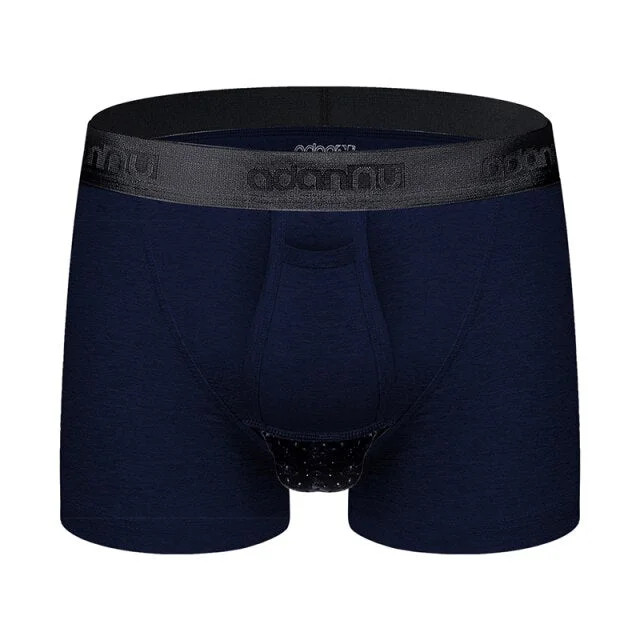 Men’s cozy modal trunks-Men's Horizontal Fly Boxer Brief