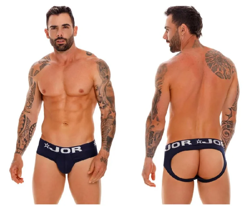 Men’s quick-dry seamless boxers-JOR 1640 Galo Jockstrap Color Navy