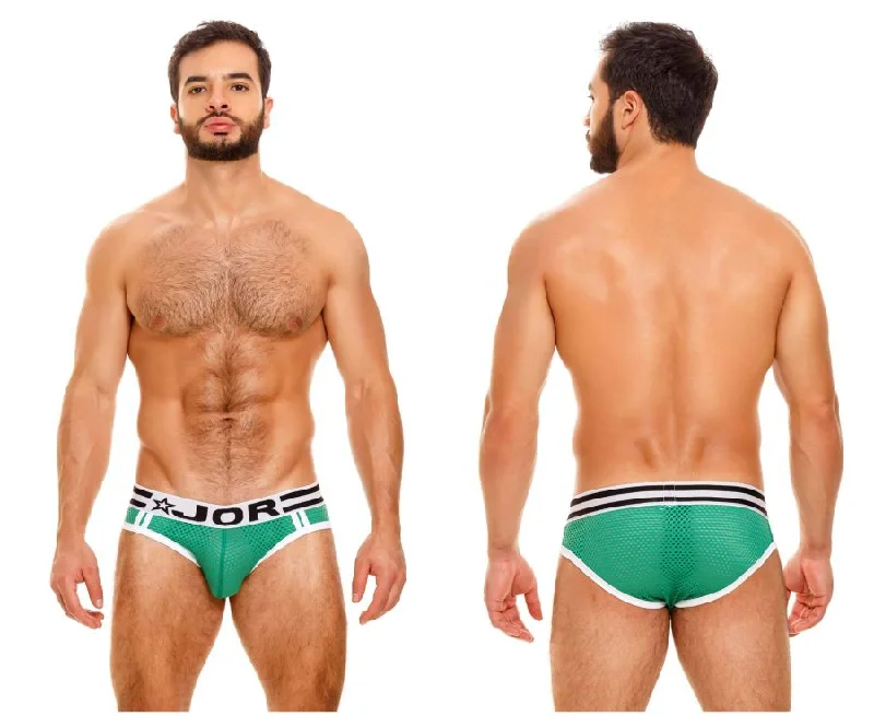 Men’s smooth microfiber trunks-JOR 1735 Speed Briefs Color Green