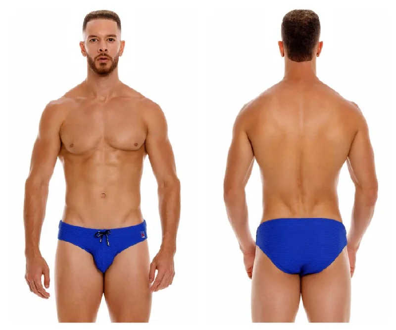 Men’s bold solid boxer briefs-JOR 2000 Reef Swim Briefs Color Blue