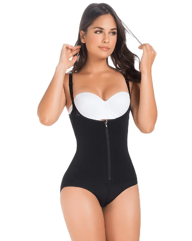 Women’s cotton blend hipster-MariaE Fajas Butt Lifter Tummy Control Bodysuit Shapewear