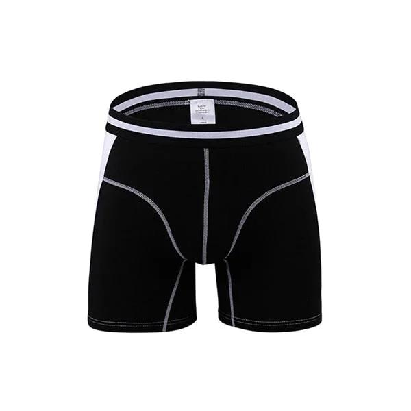 Men’s durable cotton trunks-Modal Boxer Brief with Contrast Side Panel