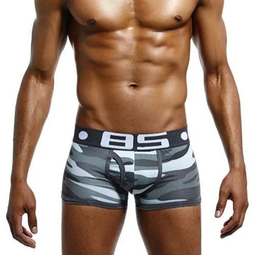 Men’s cozy microfiber boxers-Men's Camo Boxer Brief