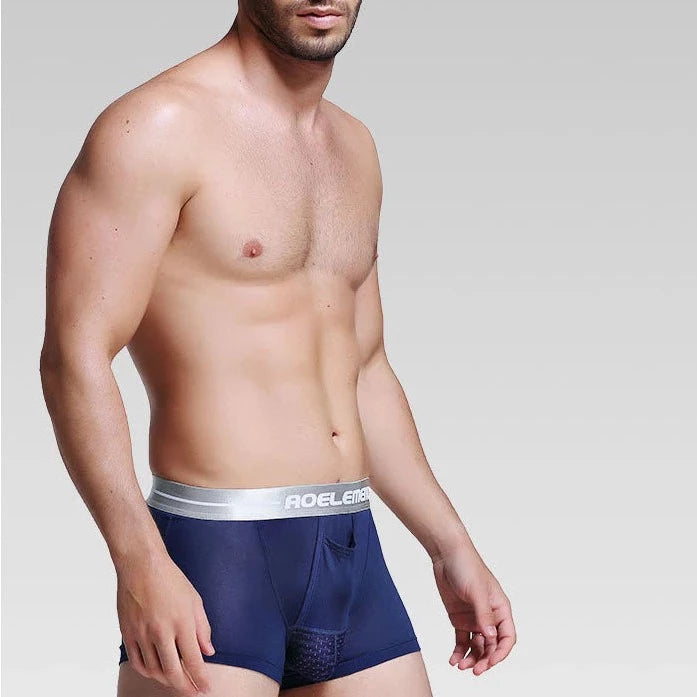 Men’s durable cotton-blend boxers-Men's Dual Pouch Boxer Brief