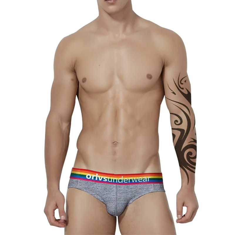 Men’s durable cotton-blend boxers-Men's ORLVS Pride Brief