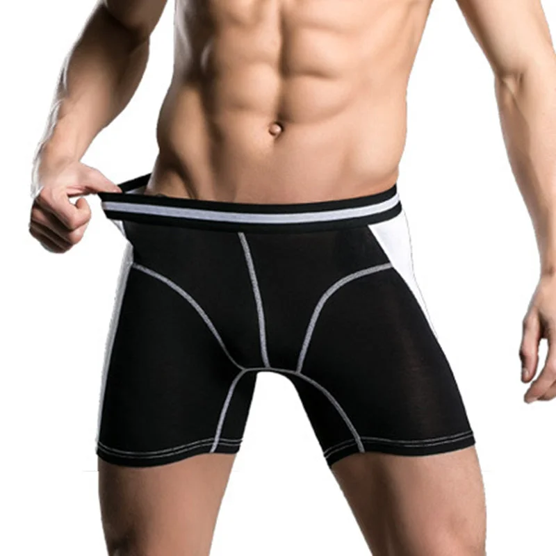 Men’s low-rise bamboo briefs-Men's Quick-drying Modal Sports Boxer Briefs