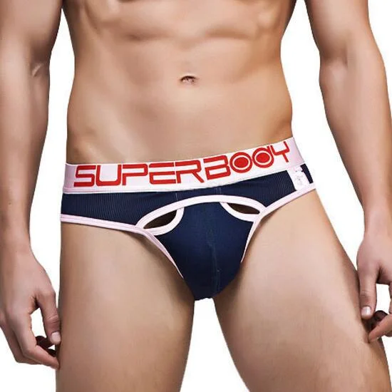 Men’s cotton performance trunks-Men's Super Body Mesh Sport Brief