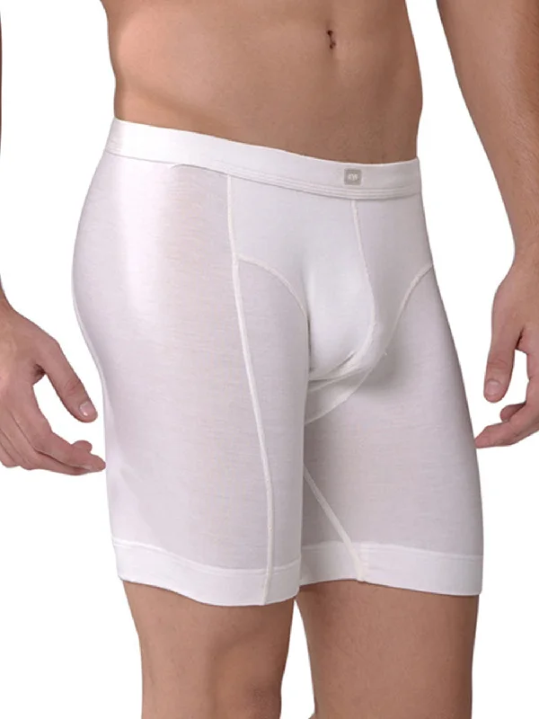 Men’s cotton performance trunks-Men's Thin Modal Extended Sports Basic Boxer Briefs