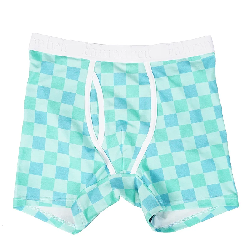 Men’s cotton athletic boxers-Newman Boxer Brief | Checkerboard