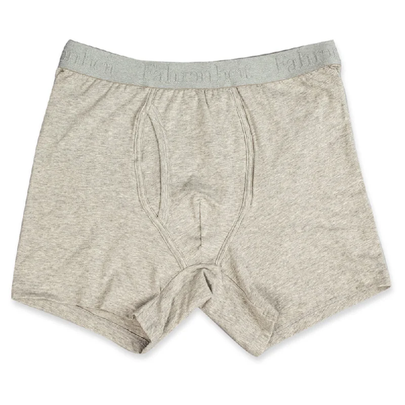 Men’s organic cotton boxers-Newman Boxer Brief | Solid Heather Grey