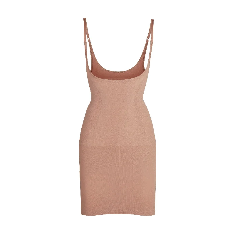 Women’s cotton blend thong-OPEN BUST SLIP DRESS | SIENNA