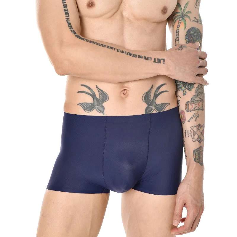 Men’s breathable mesh boxers-Men's Seamless Boxer Briefs