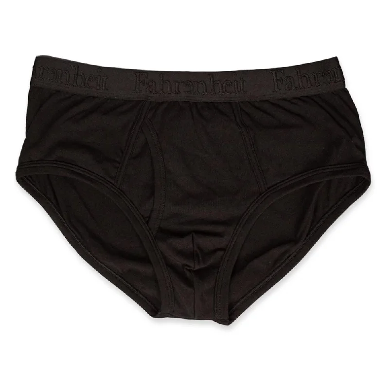 Men’s quick-dry mesh briefs-Wayne Brief | Solid Black