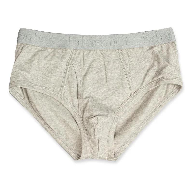 Men’s organic bamboo trunks-Wayne Brief | Solid Heather Grey