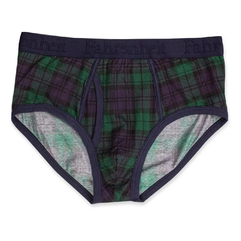 Men’s bold geometric boxer briefs-Wayne Brief | Tartan Blackwatch